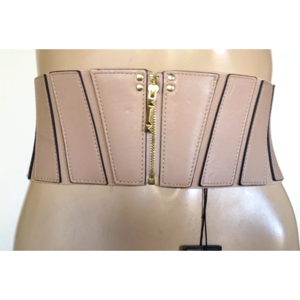 BCBGMaxAzria Tan Corset Belt